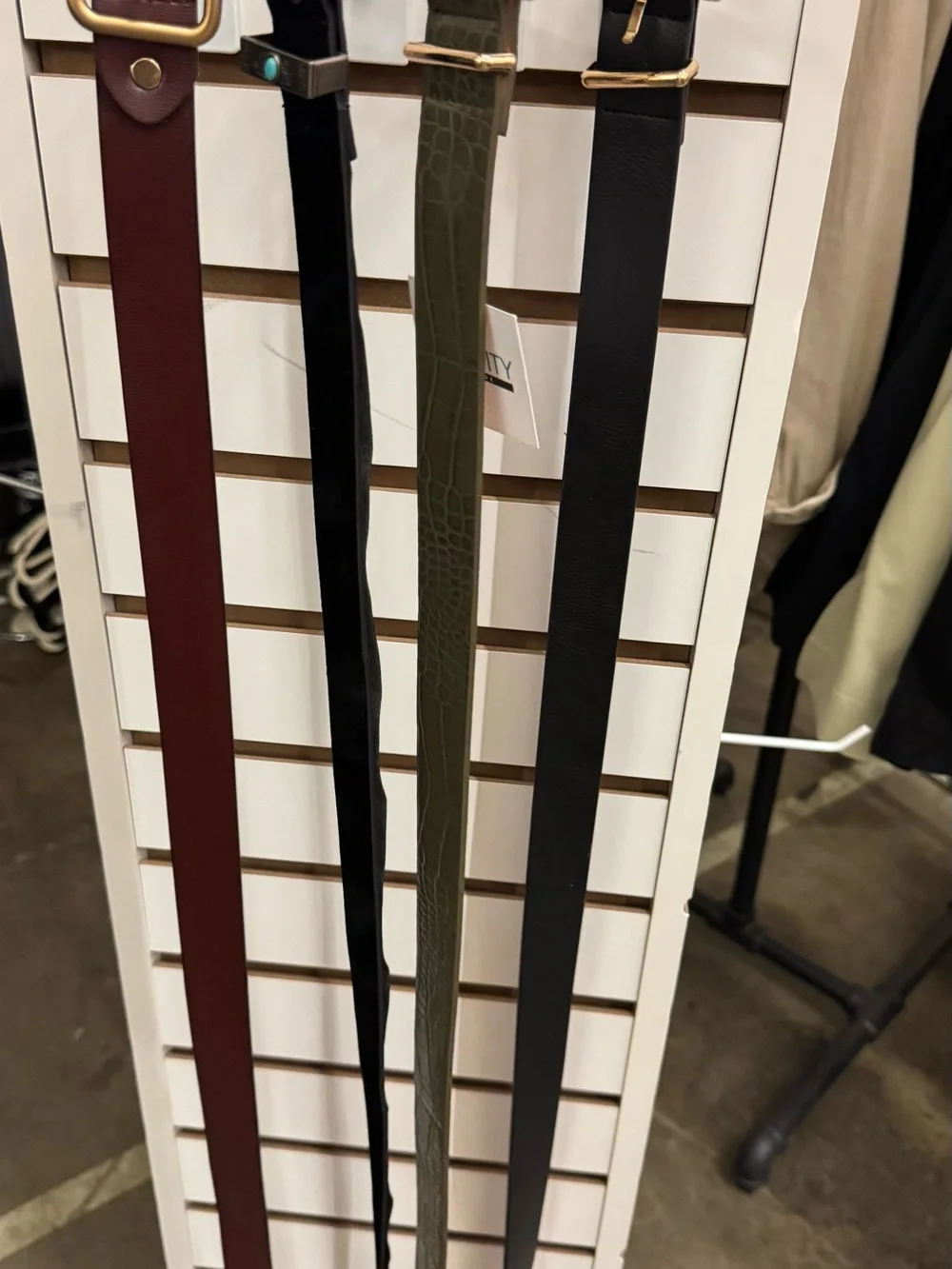 Bundle Women’s Belts - Black, Olive, Black with Turquoise & the Brown is Leather